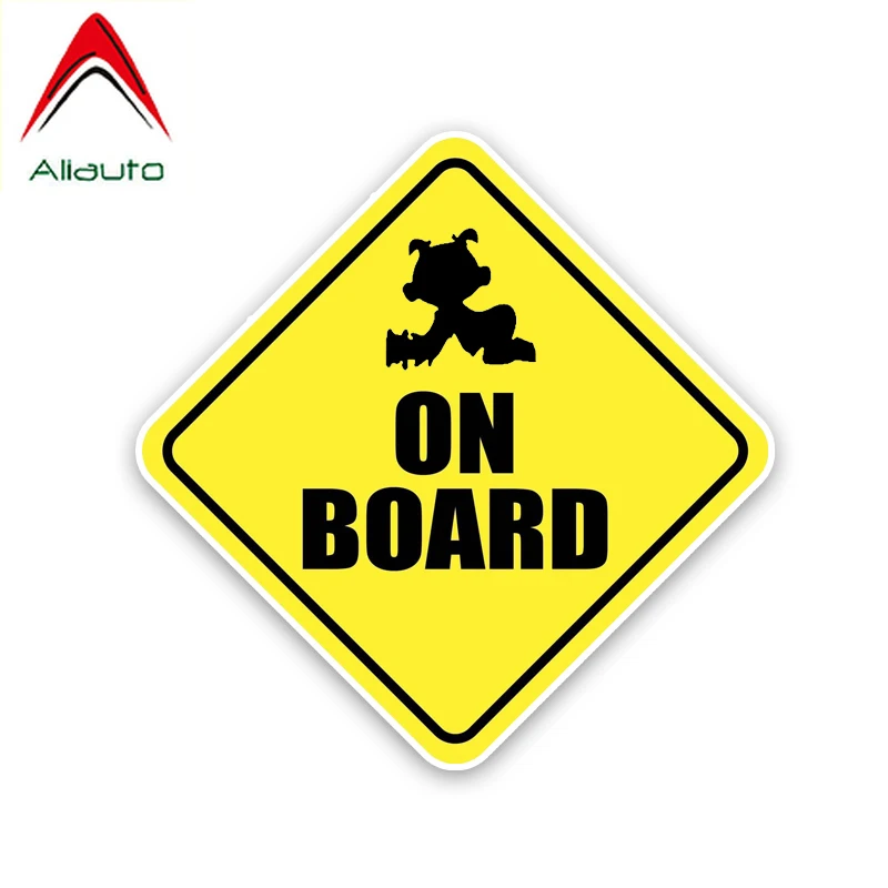 

Предупреждающая Предупреждение льная наклейка Aliauto для детей на борту, аксессуары, водонепроницаемая Солнцезащитная крышка, наклейка на ца...