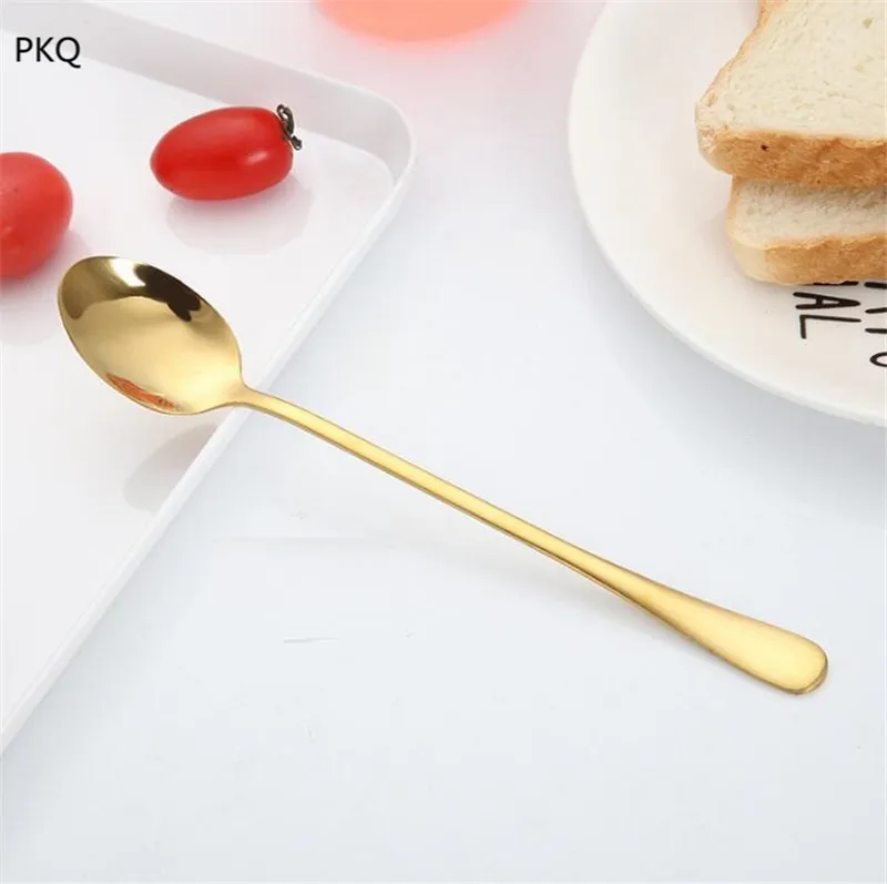 Кофейная ложка с длинной ручкой кофейная из нержавеющей стали для перемешивания