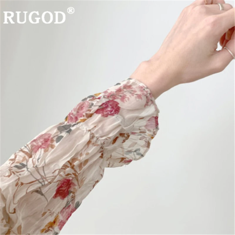 RUGOD корейские элегантные платья женское повседневное длинное платье