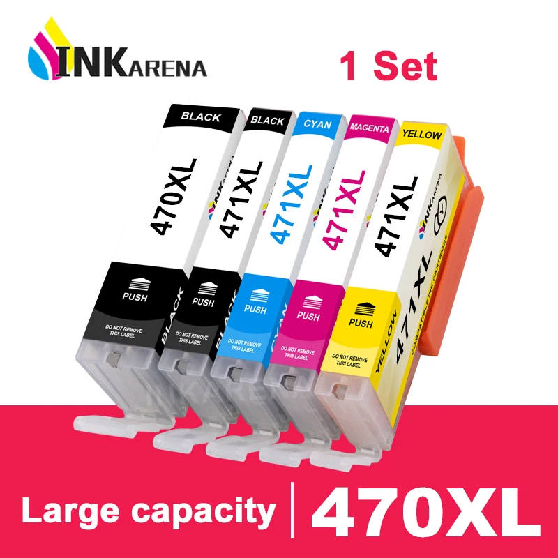 5 шт. 470 471 PGI CLI XL чернильные картриджи для принтера Canon Pixma TS5040 TS6040 MG6840 MG5740 MG 5740 6840 |