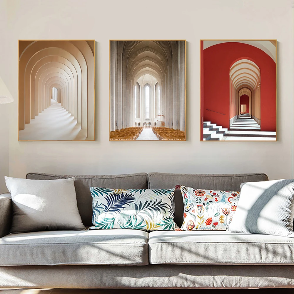 Картина на холсте арки исламские принты плакаты Марокканская Арка мусульманская