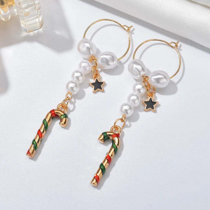 Новейшие рождественские серьги кулон Рождественская елка декоративный