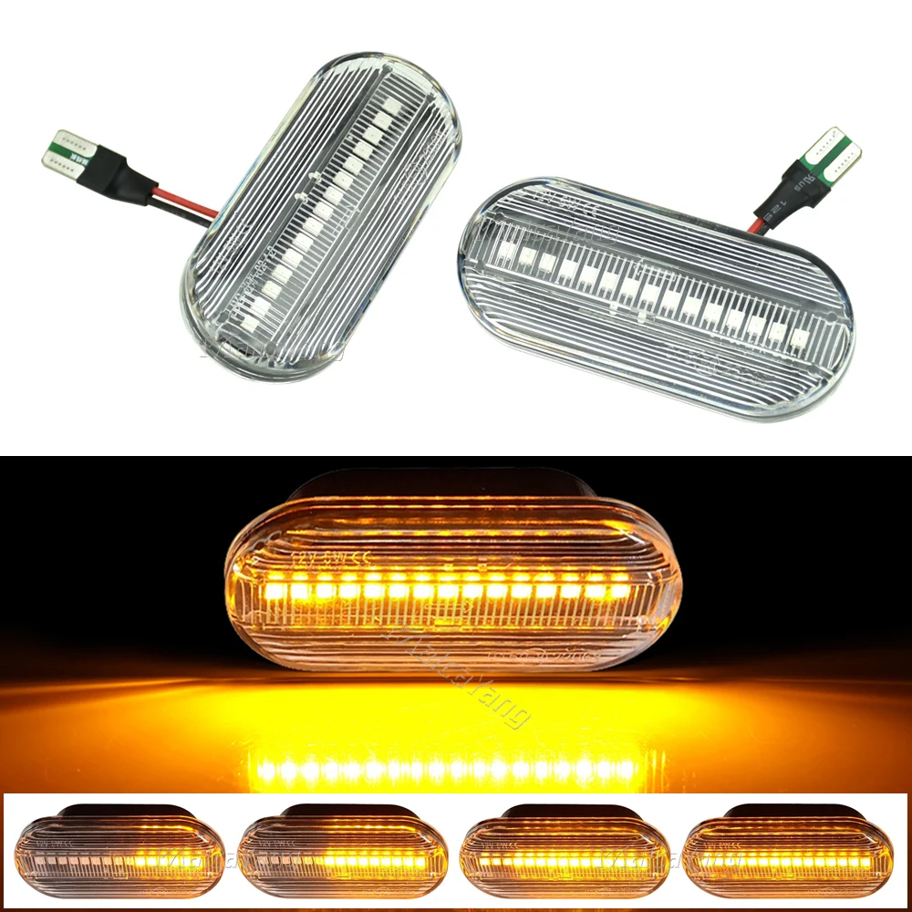 

For Ford C-Max Fiesta MK6 Focus MK2 Fusion Galaxy Dynamic Turn Signal Light LED Side Fender Marker Sequential Indicator Blinker