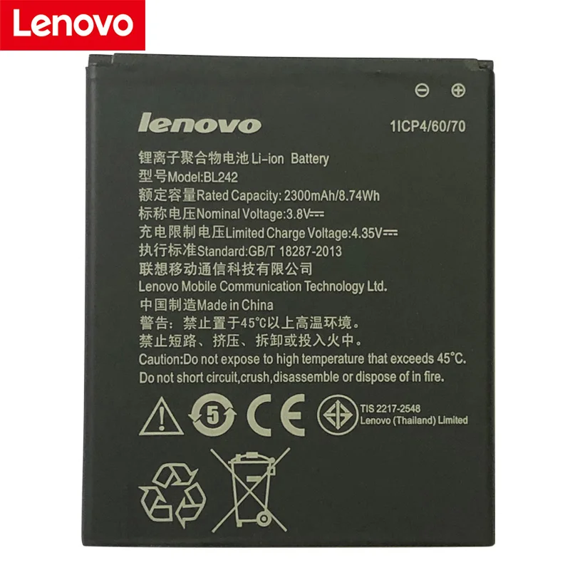 

100% New BL242 Battery for Lenovo Lemeng A6000 K3 K30-T 2300mAH Phone Replacement Battery