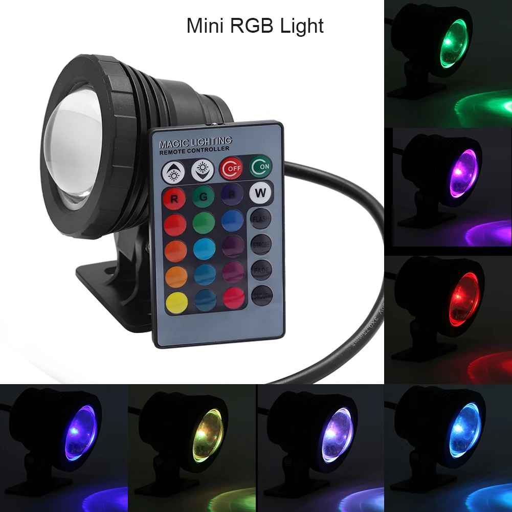 

5W RGB Outdoor Waterproof LED Swimming Pool Light Garden Lamp with Remote Controller