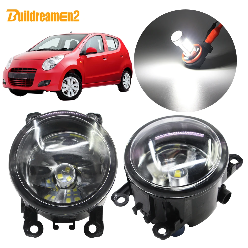 

Buildreamen2 For Suzuki Alto V GF Hatchback Car H11 Front Fog Light Lampshade + Lamp DRL 12V 2009 2010 2011 2012 2013 2014 2015