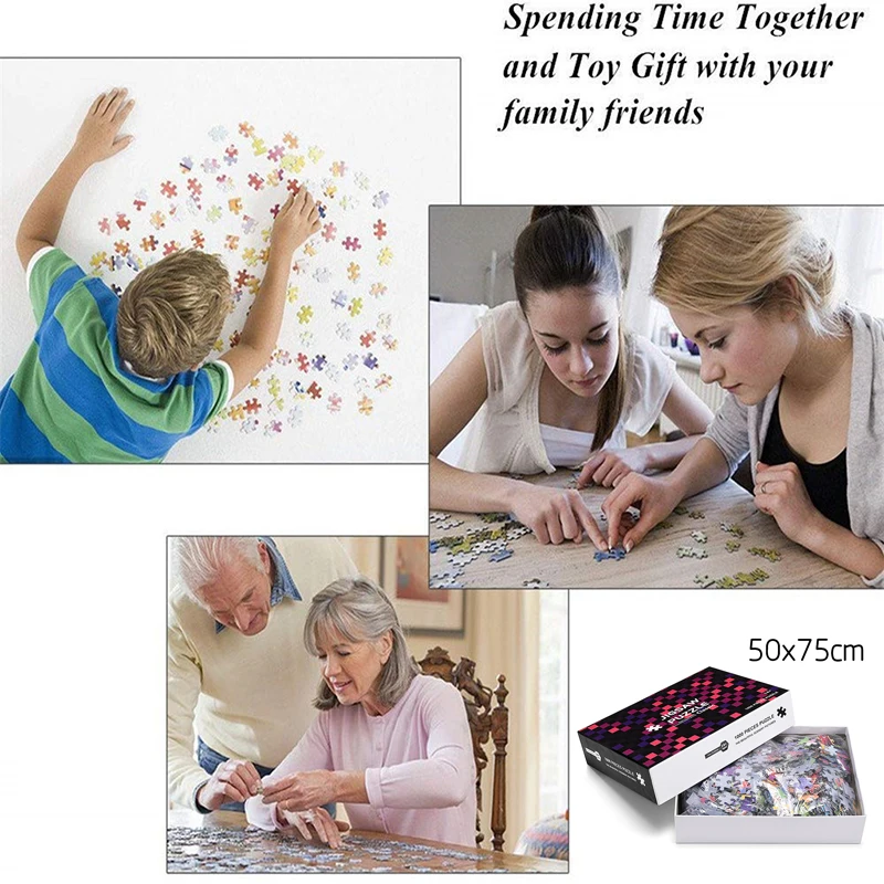 Пазл 1000 штук развивающие игрушки декорации космические звезды обучающая