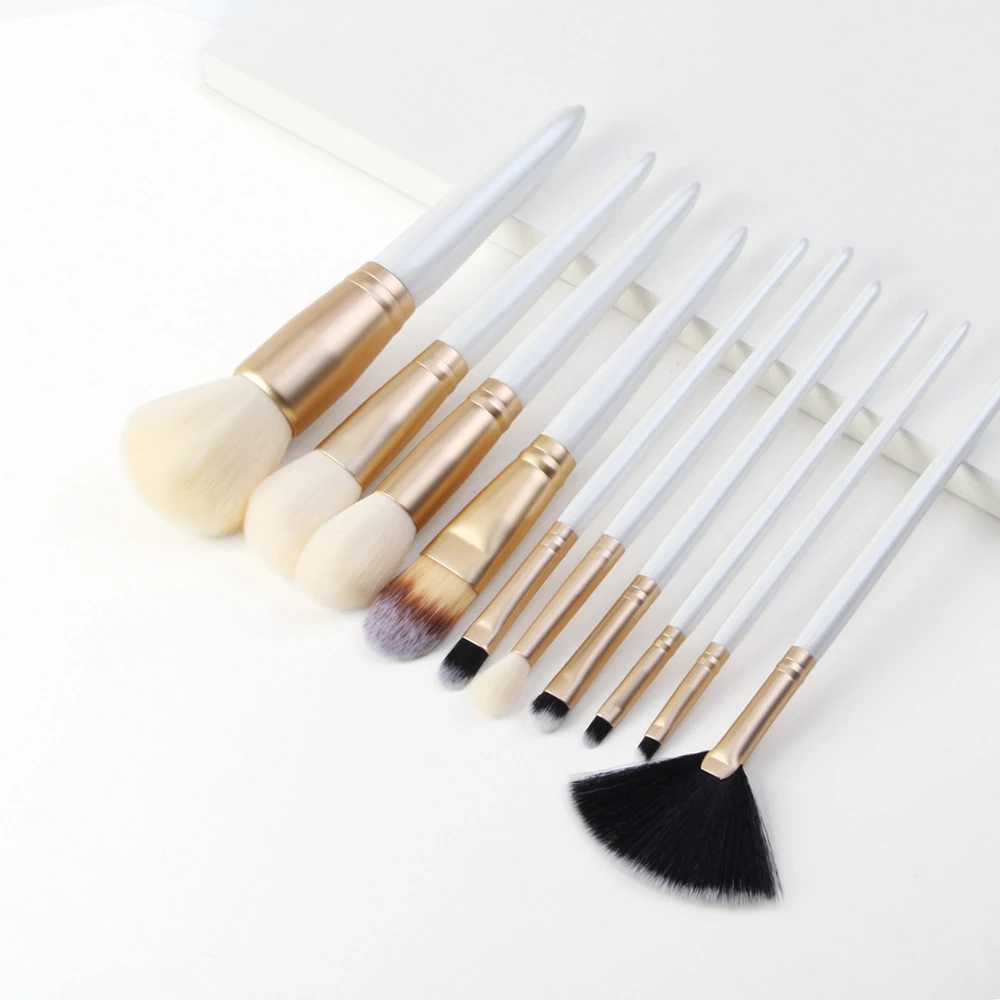 

Makeup brushes set pro 10Pcs Multifunctional Brush Foundation Powder Eyeshadow Eyeliner Eyelash Eyebrow Brush Makeup Tool