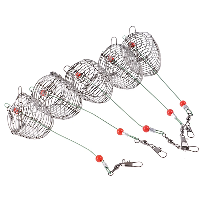 

5 шт., рыболовная приманка из нержавеющей стали
