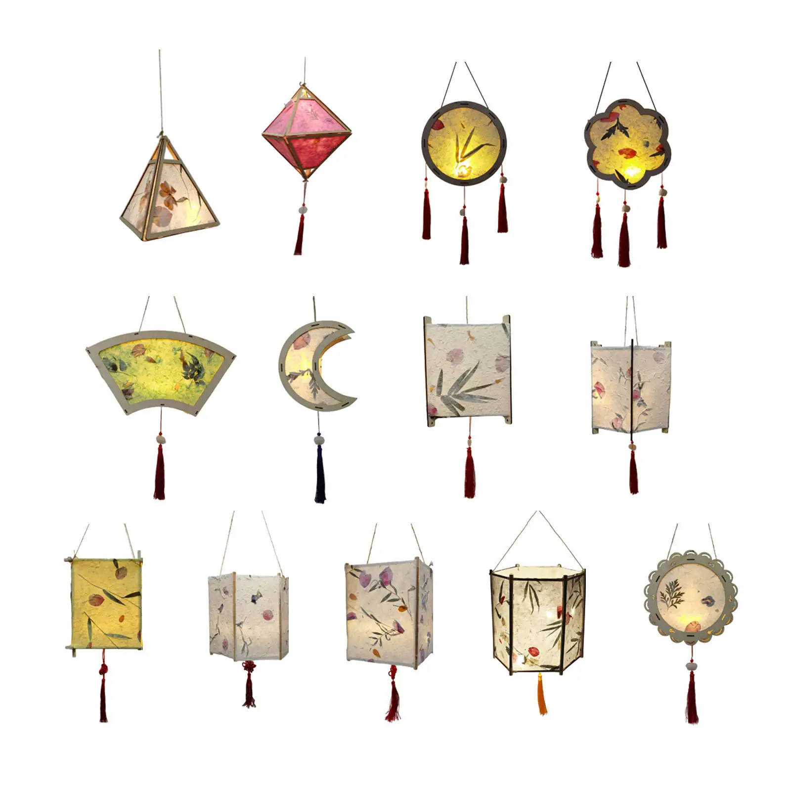 

Chinese Portable Creative Decorative Material Kit Lantern Light Lamp for Holiday