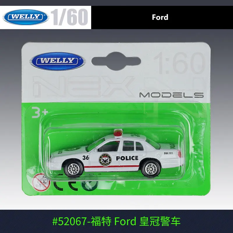 WELLY 1:60 Форд Корона полицейский автомобиль модель автомобиля из сплава украшение