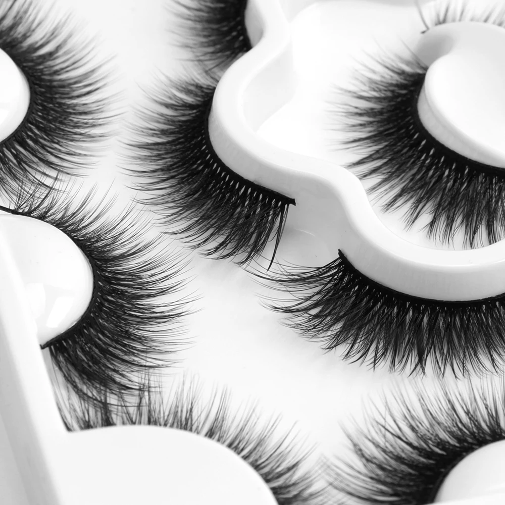 

5/7/10 Pairs 3D Mind Lashes Natural False Eyelashes Thick Long Wispies Fake Lashes Extension Volume Beauty Mind Eyelashes