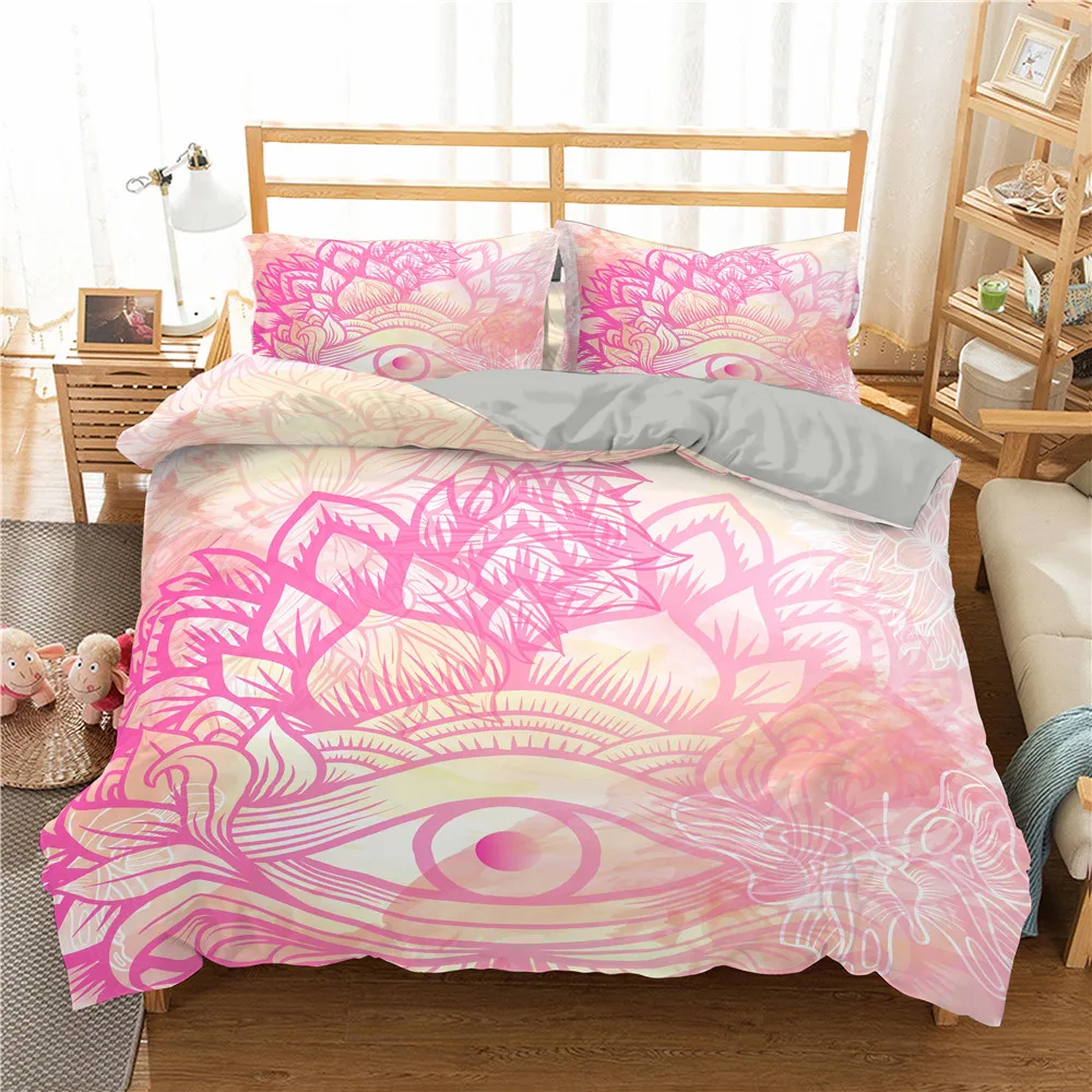 

2021 Mandala Bedding Set Bohemia Duvet Cover Sets Comforter Cover Soft Fabric Duvet Cover Set King Queen Size Bed Set