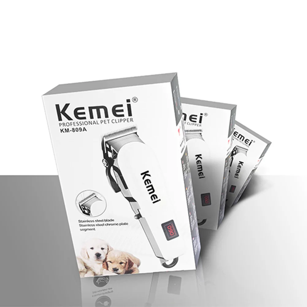 

2020 New Kemei KM-809A Professional Rechargeable Electric Hair Cutting Machine LCD Display Hair Trimmer Hot Tool! Styling comb