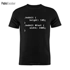 Хлопковая футболка shubuzhi в стиле унисекс, программатор шуток хобит, забавный подарок-тройник