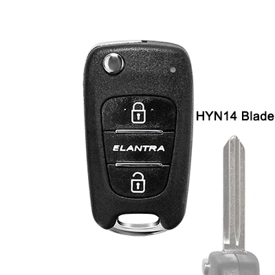 EL With HYN14 Blade OkeyTech 3 кнопки флип складной дистанционный Автомобильный ключ оболочки пустой для Kia Rio 3 Picanto Ceed Cerato Sportage K2 K3 K5 для hyundai I30 - Цвет: EL With HYN14 Blade