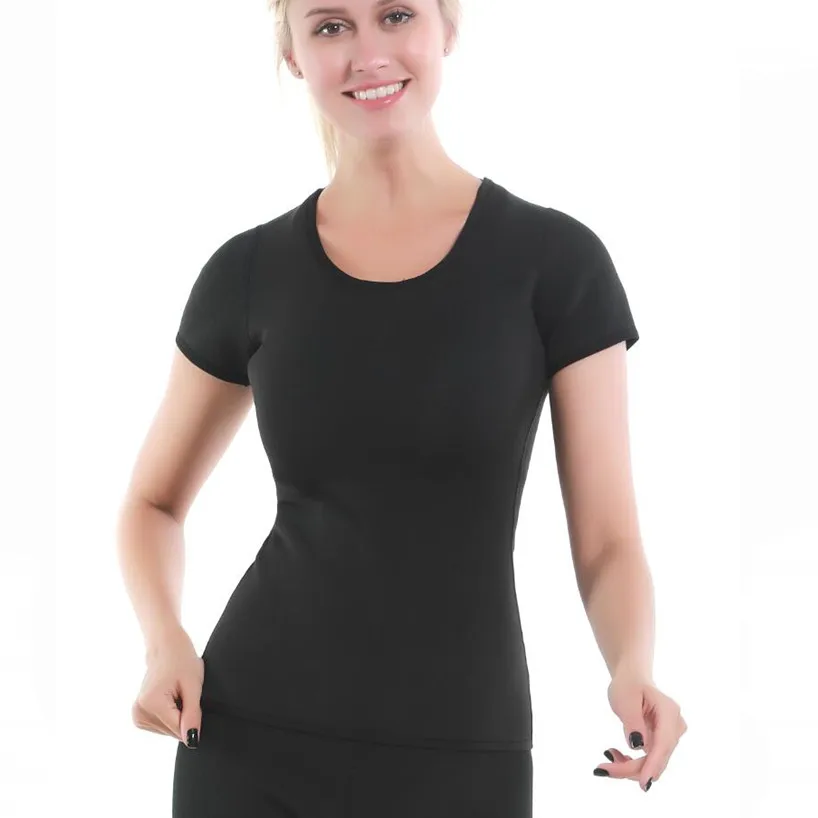 shirt Комплект термобелья Женская компрессионная одежда зимние сохраняющие тепло подштанники для фитнеса неопреновый упражнения и трусы - Цвет: shirt