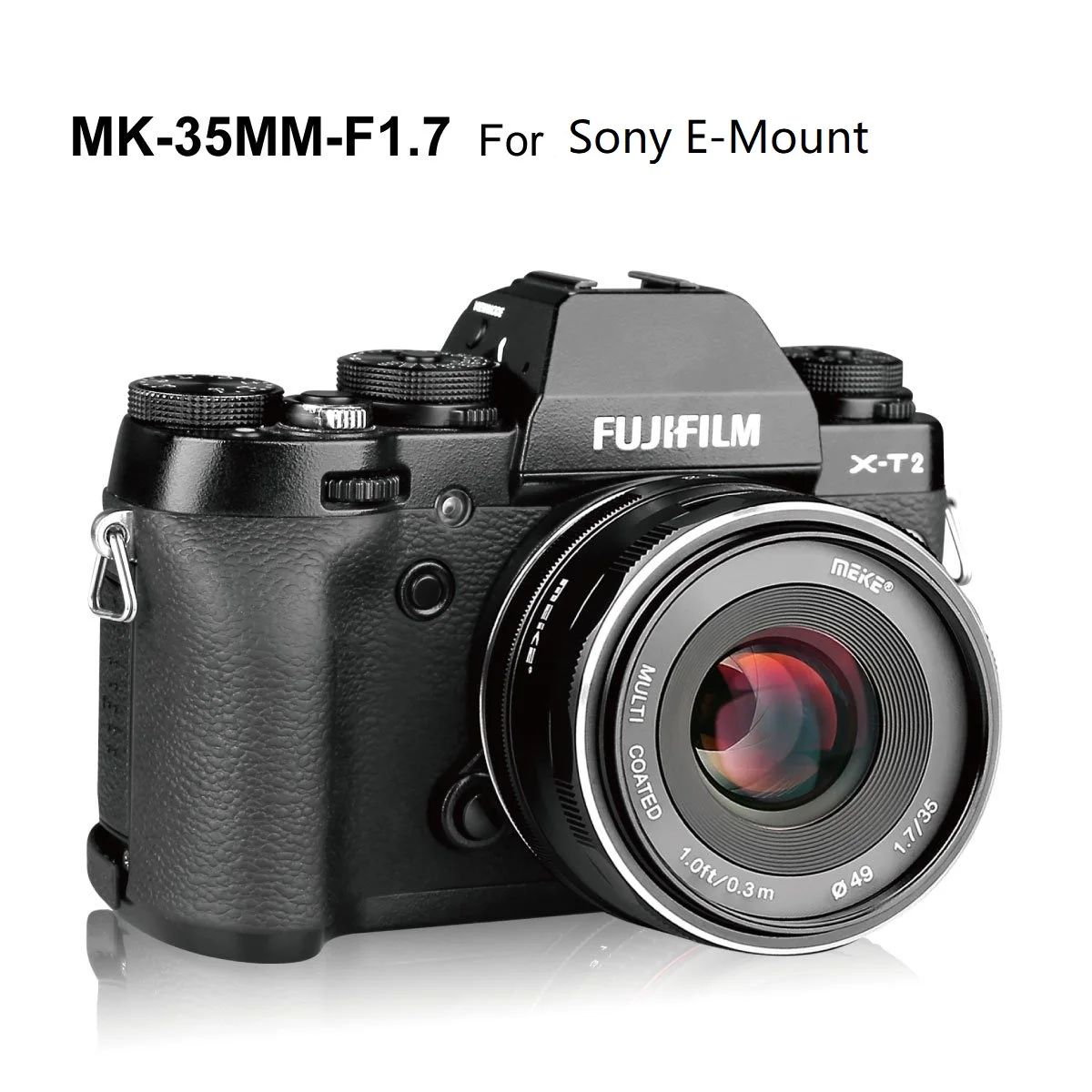 Venidice Meike 35 мм f1.7 объектив с широкой диафрагмой и ручной объектив APS-C для sony байонетное крепление типа Е A7 A7II A7III NEX5 NEX6 NEX7 A6500 A5100 A6000 A6300