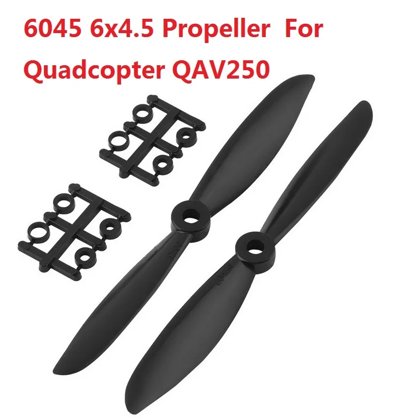 2 шт. черный Пропеллер CW CCW для квадрокоптера QAV250 5030 5045 6030 6x4 5|Детали и аксессуары| |