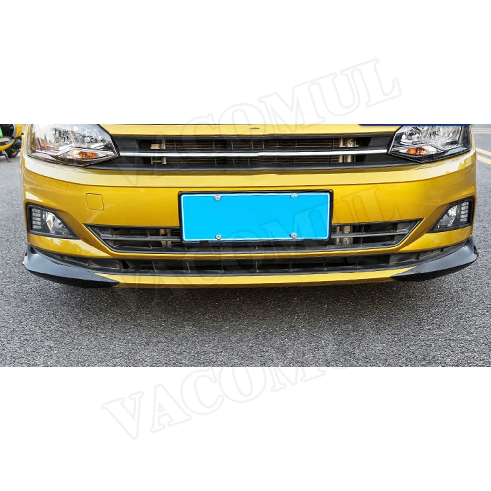 2 шт./компл. передний бампер для губ разделители Cupwings фартуки Volkswagen VW Polo Plus 2019 ABS