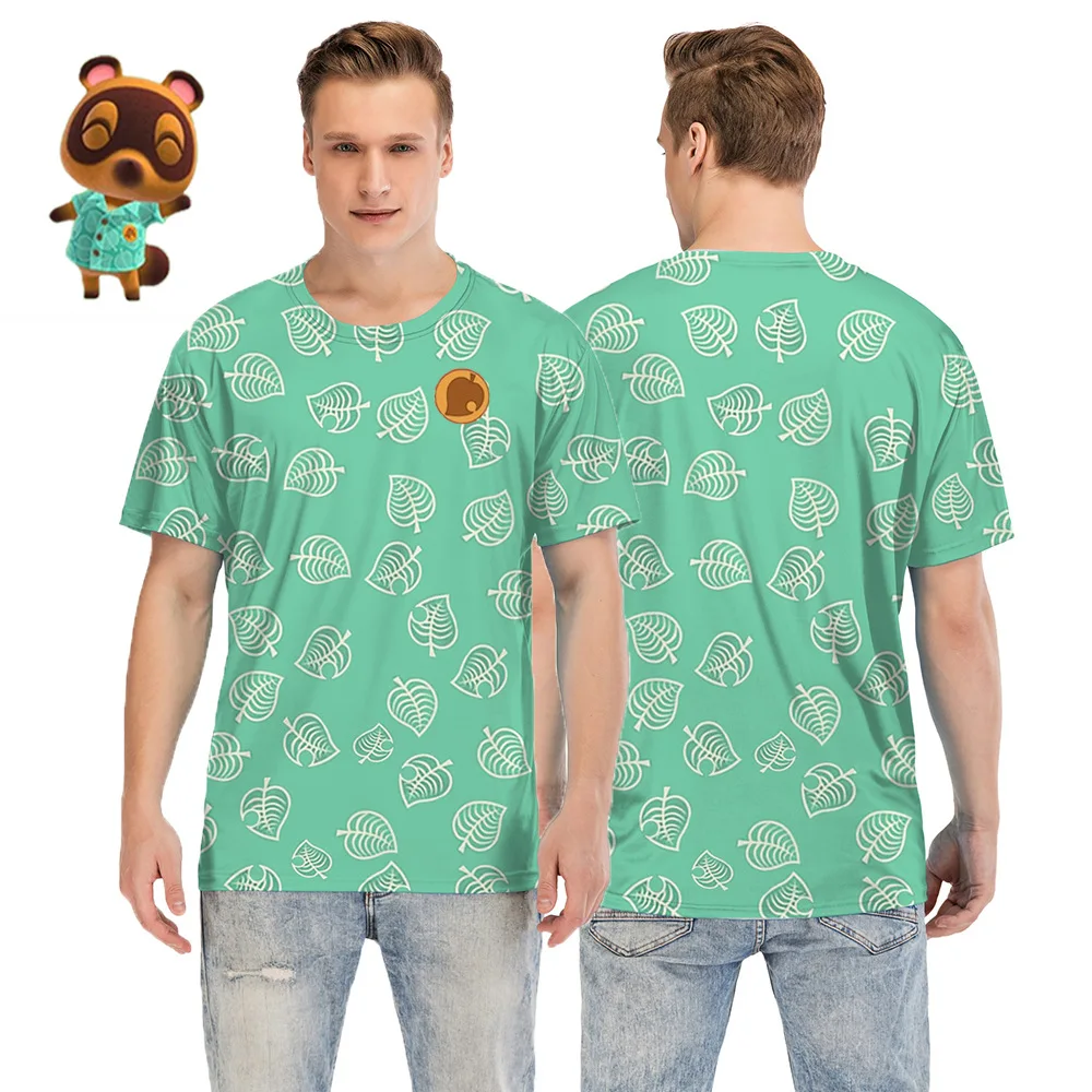 

Unisex Shirt Anime Animal Crossing Gaming cosplay T-shirt Men Women Short Sleeve Costumes Tops Unisex t shirt