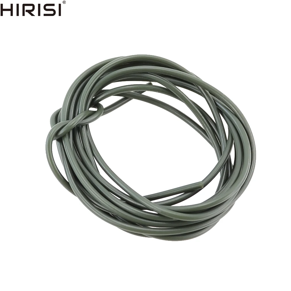

2pcs Carp Fishing Hook Silicone Tube Anti-tangle Rig Tubing 3m for Safety Lead-clip System Size 0.5x1.8mm 0.8x1.9mm