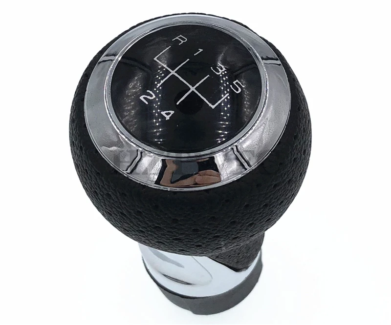 Новинка автомобильная 5 скоростная черная кожаная ручка переключения передач