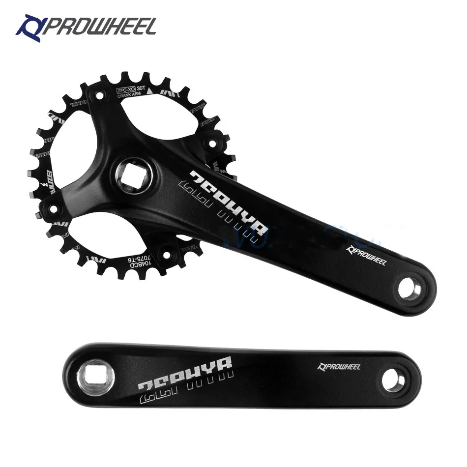 

Prowheel Mountain Bike crank Sprockets 170/75mm Square Hole Crank 30/32/34/36/38/40/42/44/46/48/50/52T Sprocket 104BCD MTB Parts