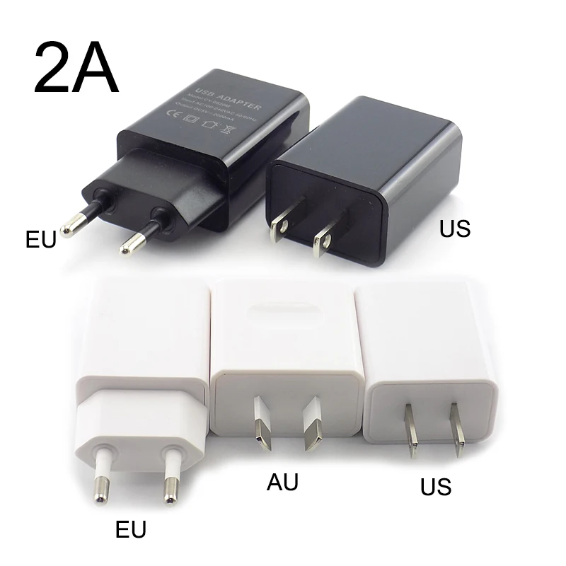 Дорожный USB-адаптер 5 В 1 А 2 3 зарядное устройство для телефона адаптер питания