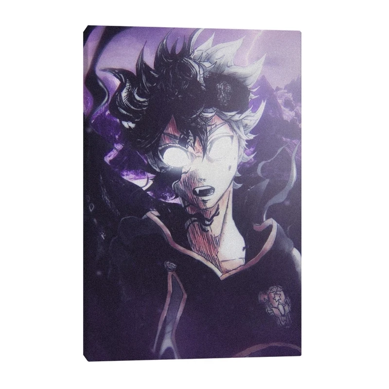 

Canvas HD Prints Pictures Modular Anime Nordic Style Wall Art Painting Asta Demon Black Clover Living Room Home Decor Posters