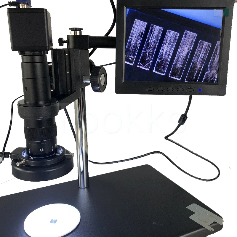 

HIGH Quality 2.0MP HD 1/3 Sensor C-mount Microscope Camera Magnifier VGA Outputs CMOS Chip For PCB Lab Industry