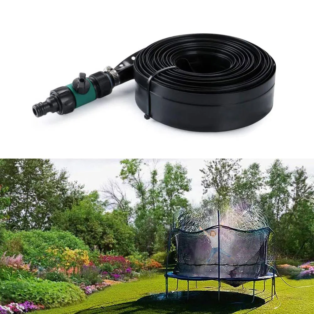 Summer Water Sprinkler Trampoline Outdoor Garden Games Toy Sprayer Backyard Park Accessories 39 Feet Game | Дом и сад