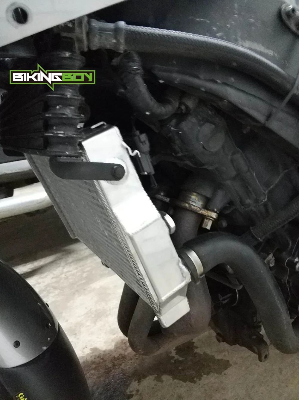 Фото BIKINGBOY для Honda CBR1100XX Super Blackbird 97 98 99 00 01 02 03 04 05 06 07, радиатор водяного охлаждения двигателя, алюминий №5