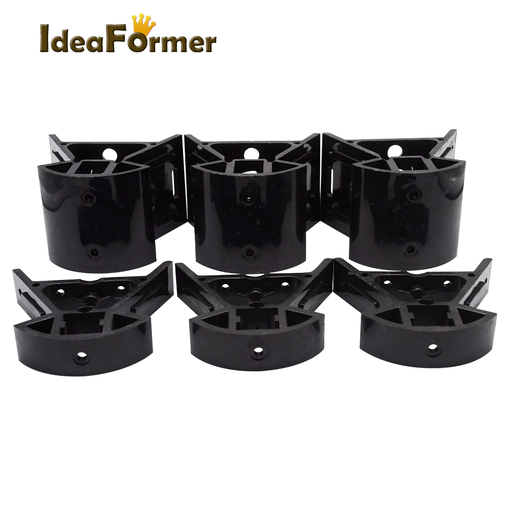 3d printer parts delta vertex kossel corner plastic 3 pcs bottom3 pcs top kossel reprap black six piece set 2020 profile free global shipping
