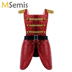 Детский цирковый комбинезон с блестками, для девочек