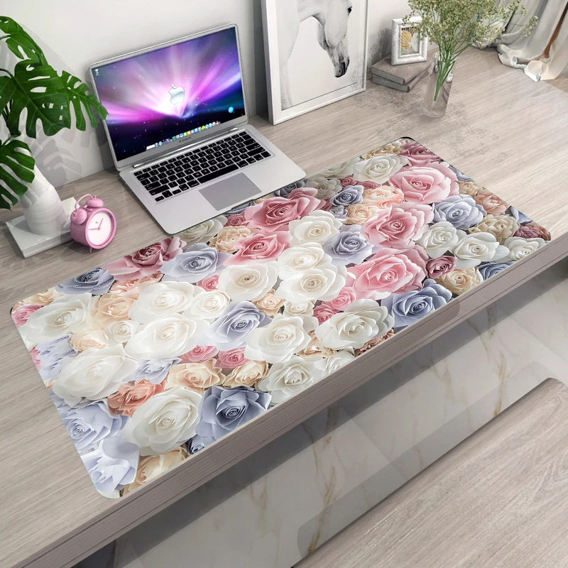 

MRGLZY Flower Notepad Small Mouse Pad Computer Game Game Accessories Desk Blanket Player Game Mouse Pad