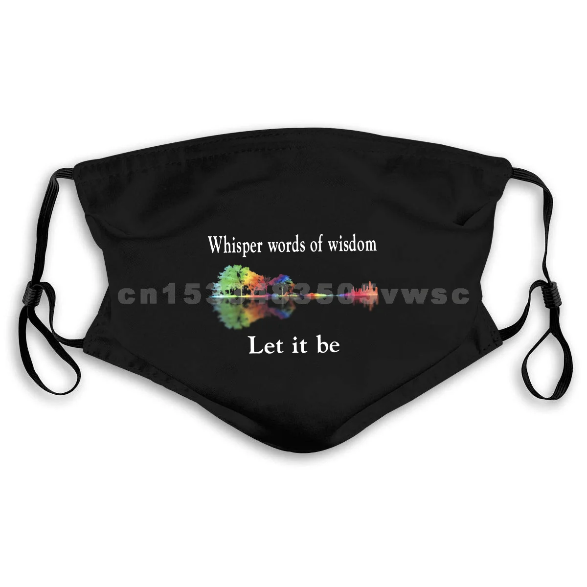 Whisper Words Of Wisdom Let It Be Mask Черная мужская хлопковая маска крутая Повседневная для