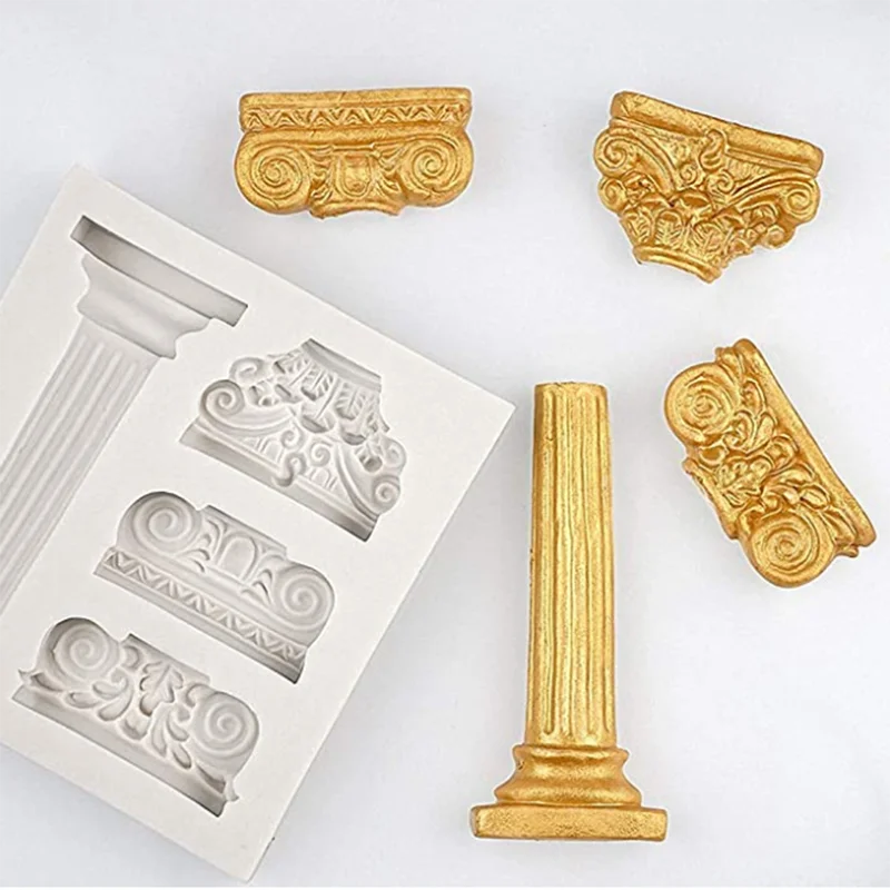 

Roman Column Silicone Mold DIY Europe Style 3D Wall Panel Epoxy Resin Molds Stampi in Silicone Plaster Concrete Silikon Form