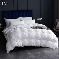 uvr 100 cotton quilt core autumn and winter quilt new five star hotel white gooseduck down duvet thickened and warm 220240cm