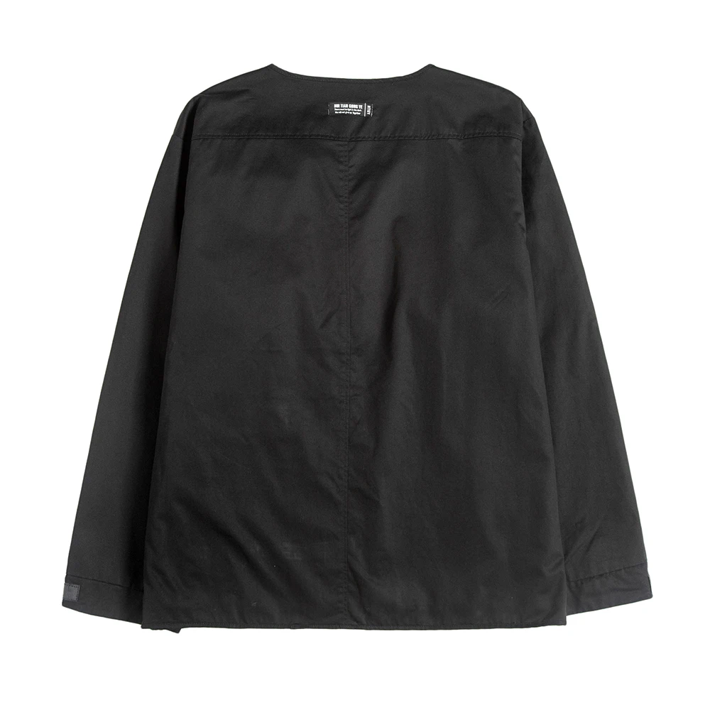 Techwear куртка мужская карго черная модная Верхняя одежда с несколькими карманами