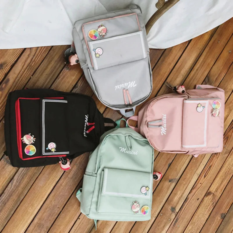 

Female Cartoon School Bags For Teenage Girls 2020 Nylon Travel Backpack Women Mochilas Sac A Dos Ladies Laptop Men Bag Pack