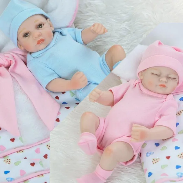 

Doll Silicone Reborn Baby Dolls Toys Cute Soft Handmade Realistic Silicone Newborn Vinyl Baby Toys For Girl Gift