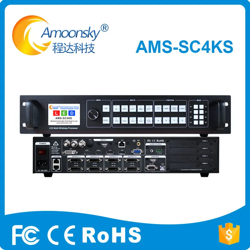 SC4KS LED SDI видео Спайсер процессор 4K 60Hz pole-definition профессиональный для esdlumen led экран