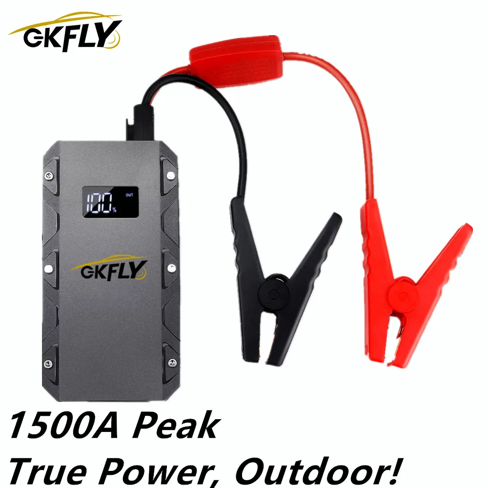 GKFLY 2021 автомобильный стартер 20000mAh 1500A 12V выход портативный аварийный Power Bank