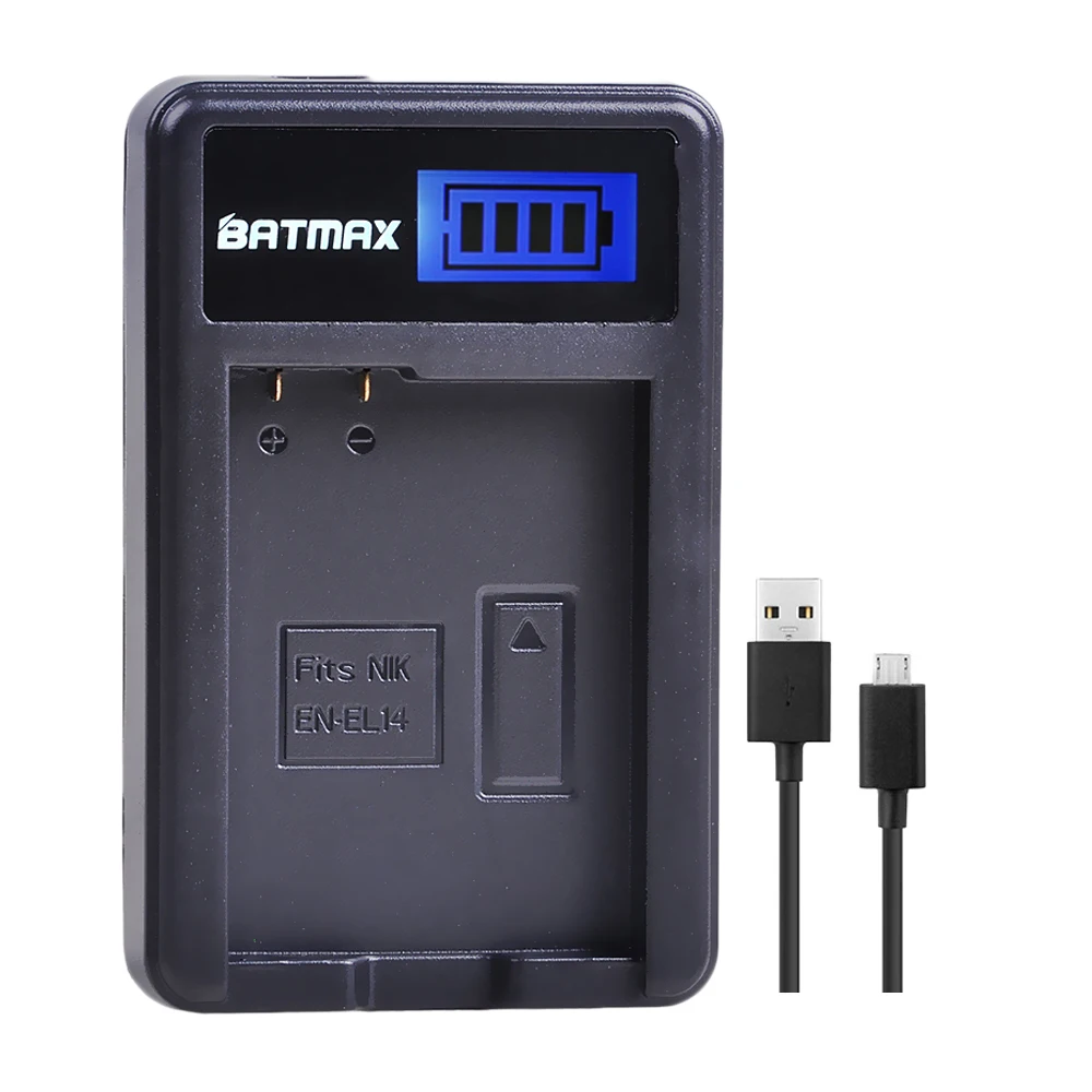 Зарядное устройство USB с ЖК дисплеем для батарей Nikon P7800 P7100 D3400 D5500 D5300 D5200 D3200 D3300 D5100
