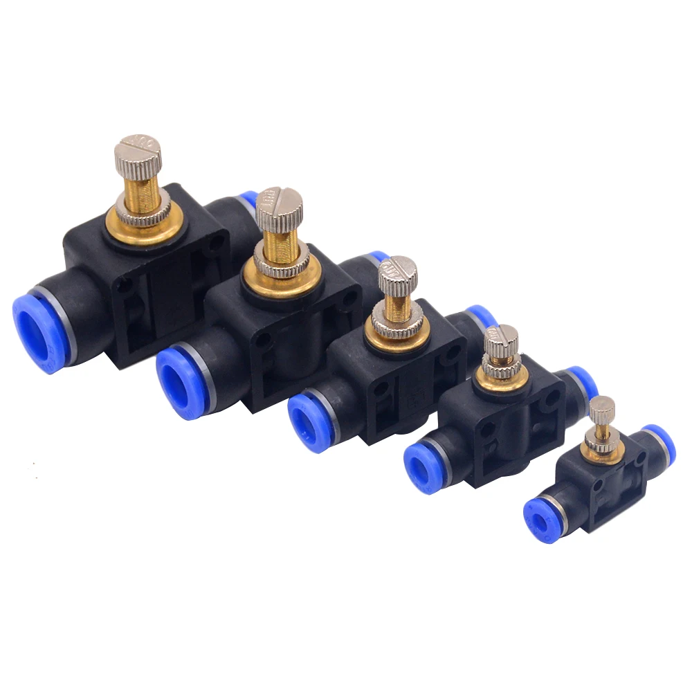 Пневматический Регулятор воздушного потока SA наружный диаметр 4/6/8/10/12 мм