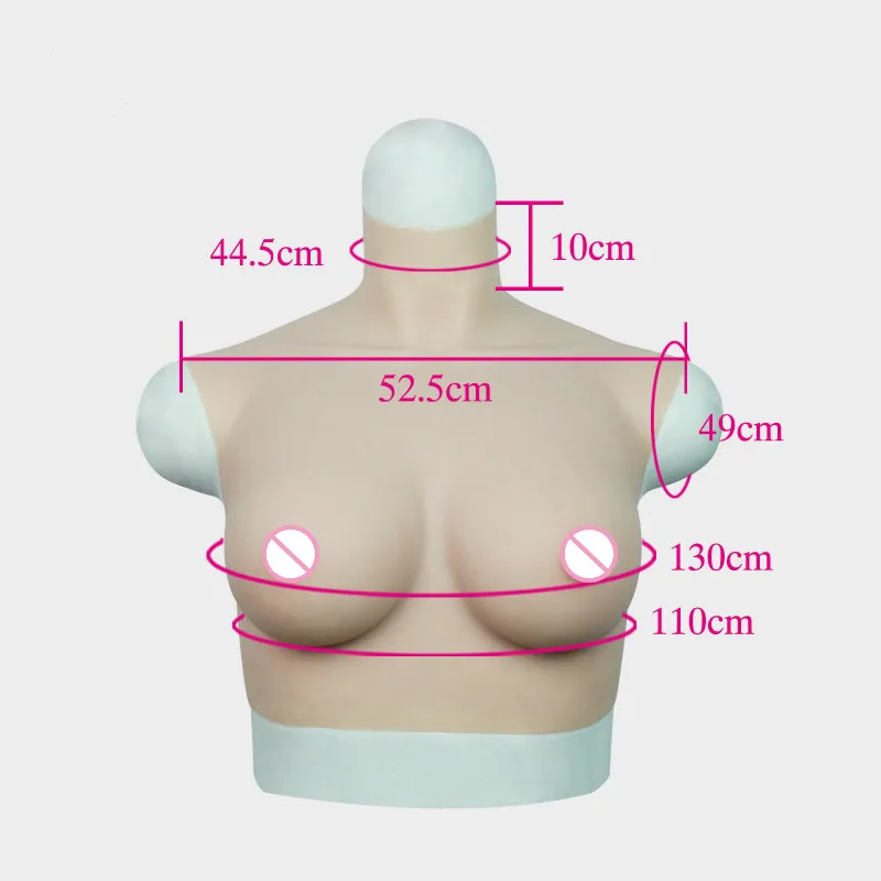 Silicone Breast Implant for Casual Wearer Super Big Fake Breast G Cup Transgender Fake Breast