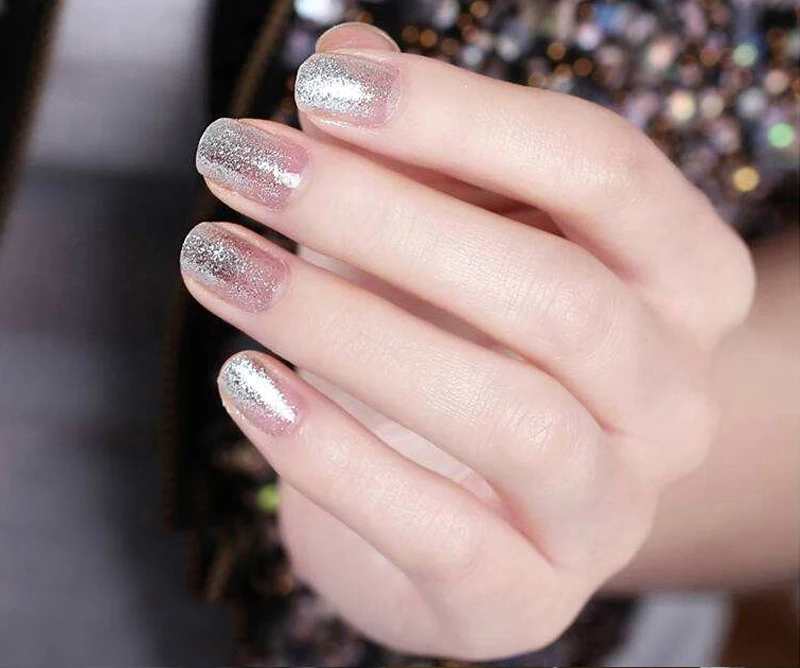 Лазерный светящийся Радужный порошок 50 г для украшения ногтей Маникюрные