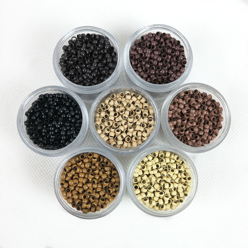 2.5mm Copper Nano Micro Ring Beads Hair Extensions For Nano Ring Hair Tools