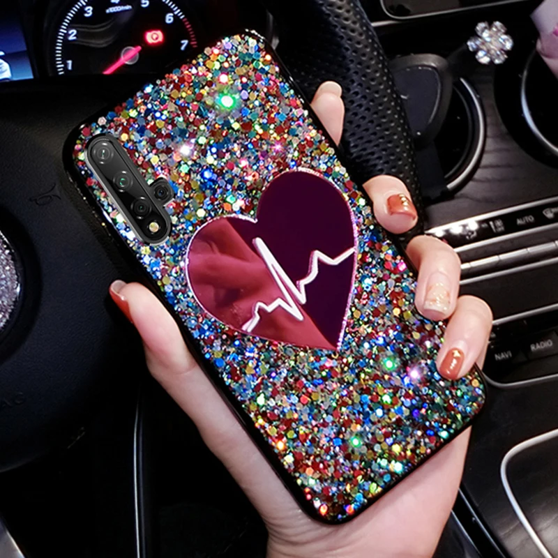 Чехол-накладка для Huawei Honor Play 3 8X Max View 20 V20 8 9 10 Lite 7X 7A 7C Pro V10 ТПУ с блестками |
